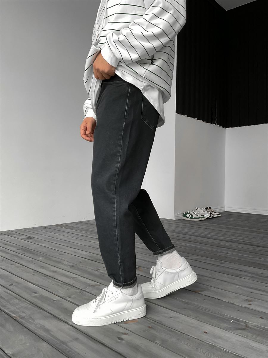 Washed Black Boyfriend Jean