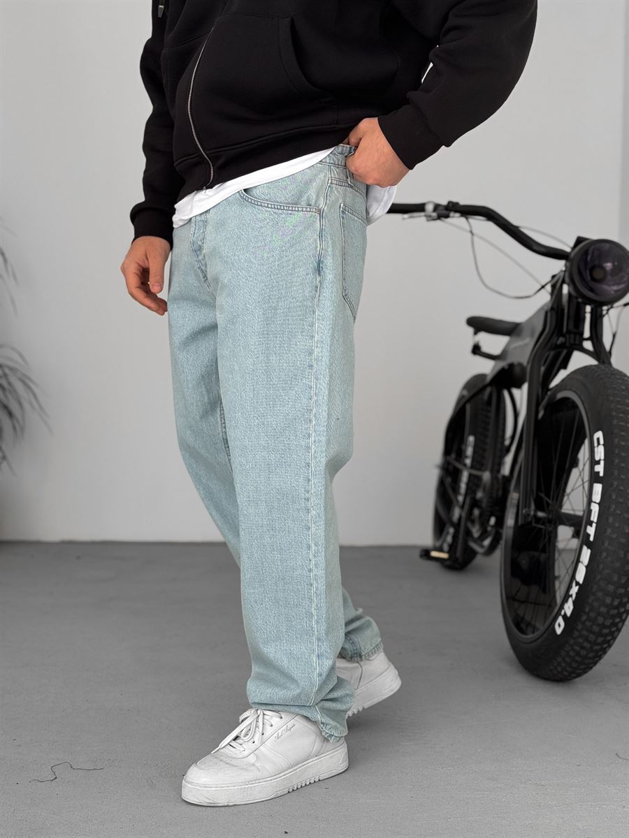 Blue Snow Baggy Jean