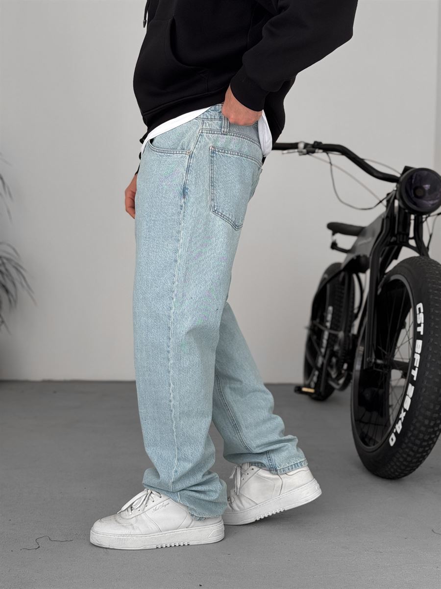 Blue Snow Baggy Jean