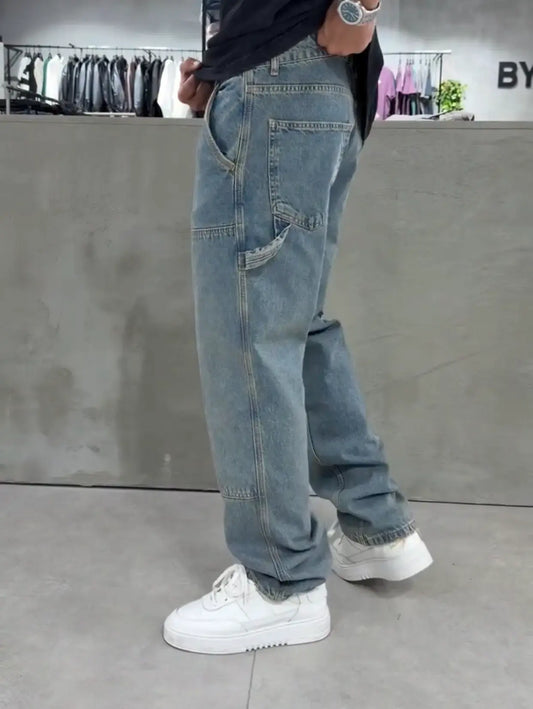 Panda Baggy Jean Acid Blue