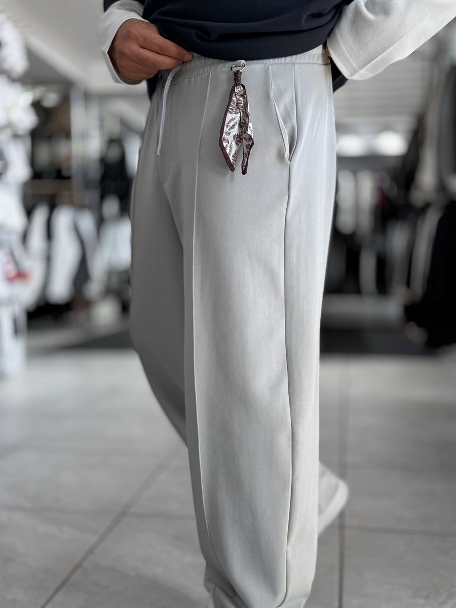 Gray Stitched Pant