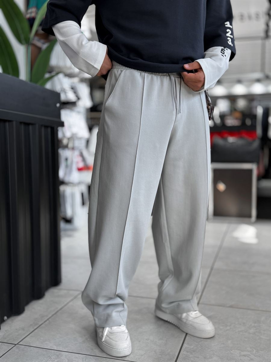 Gray Stitched Pant