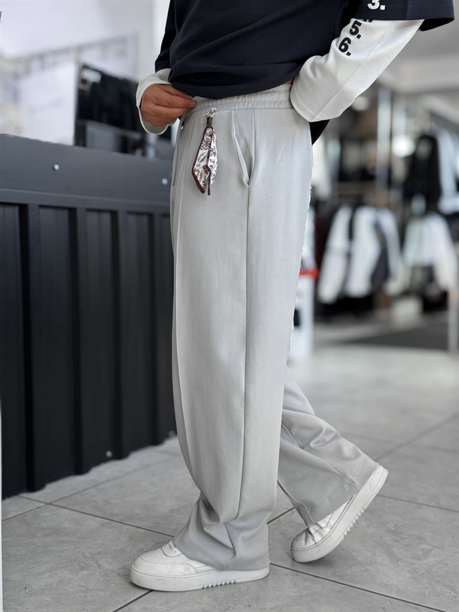 Gray Stitched Pant