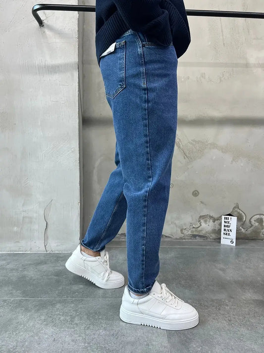 Dark Blue Mom Fit Jean