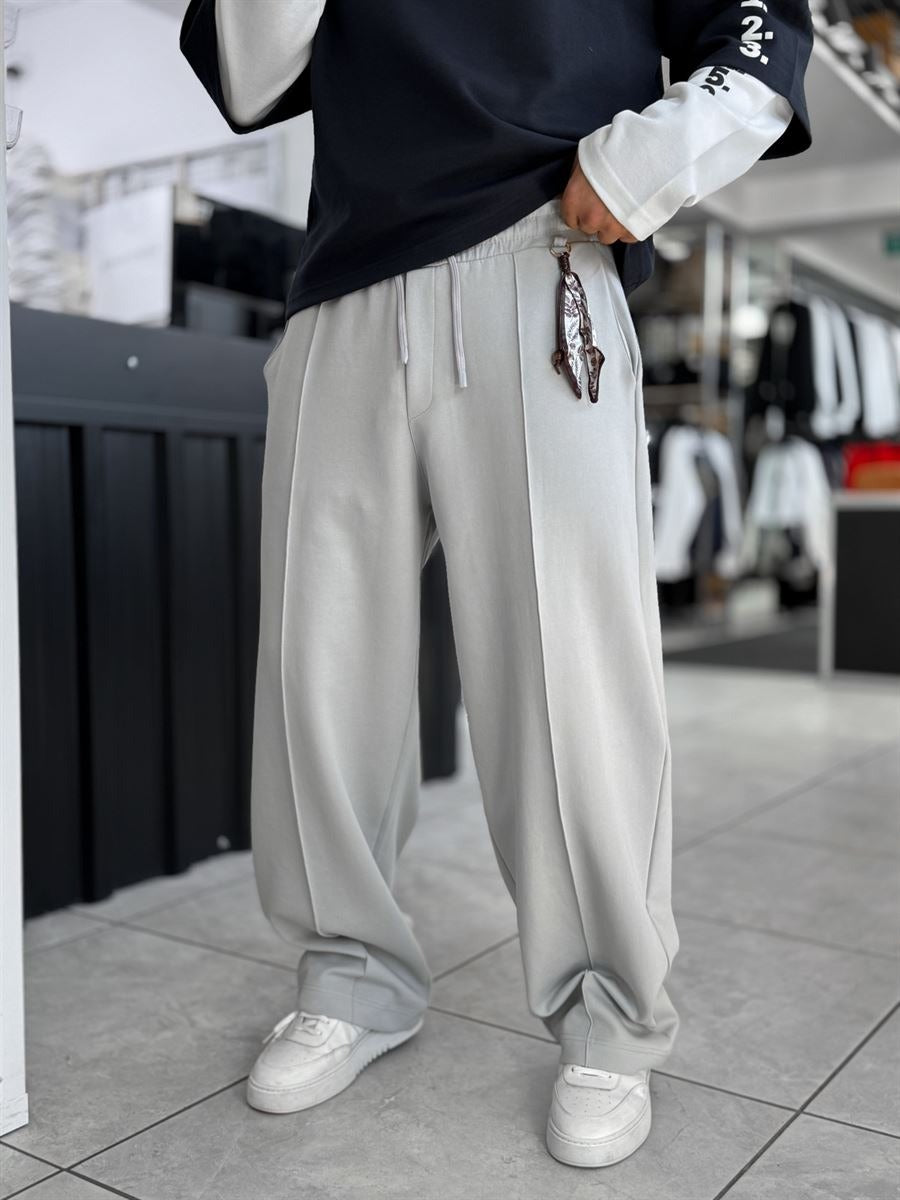 Gray Stitched Pant