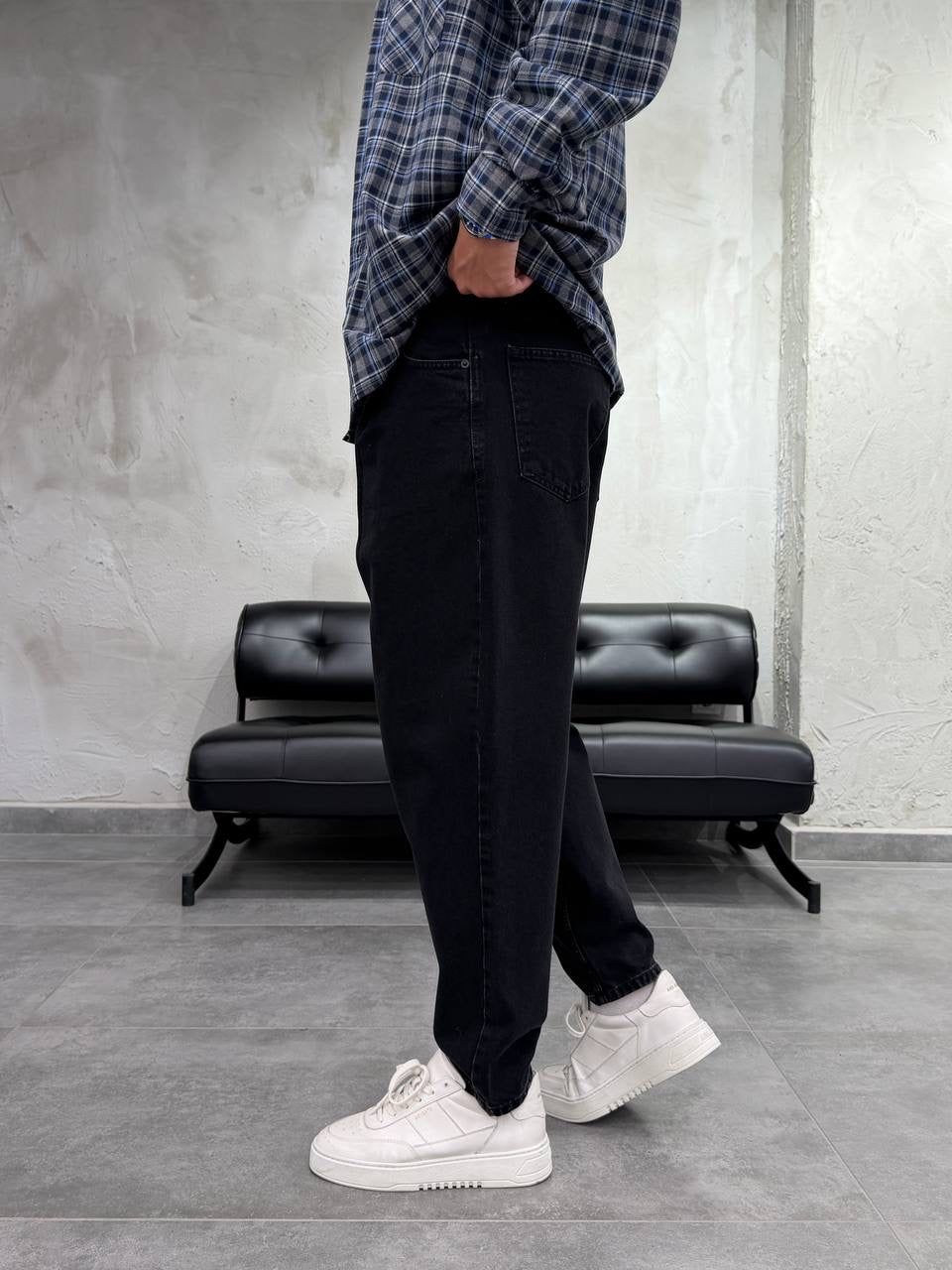 Washed Black Balloon Jean