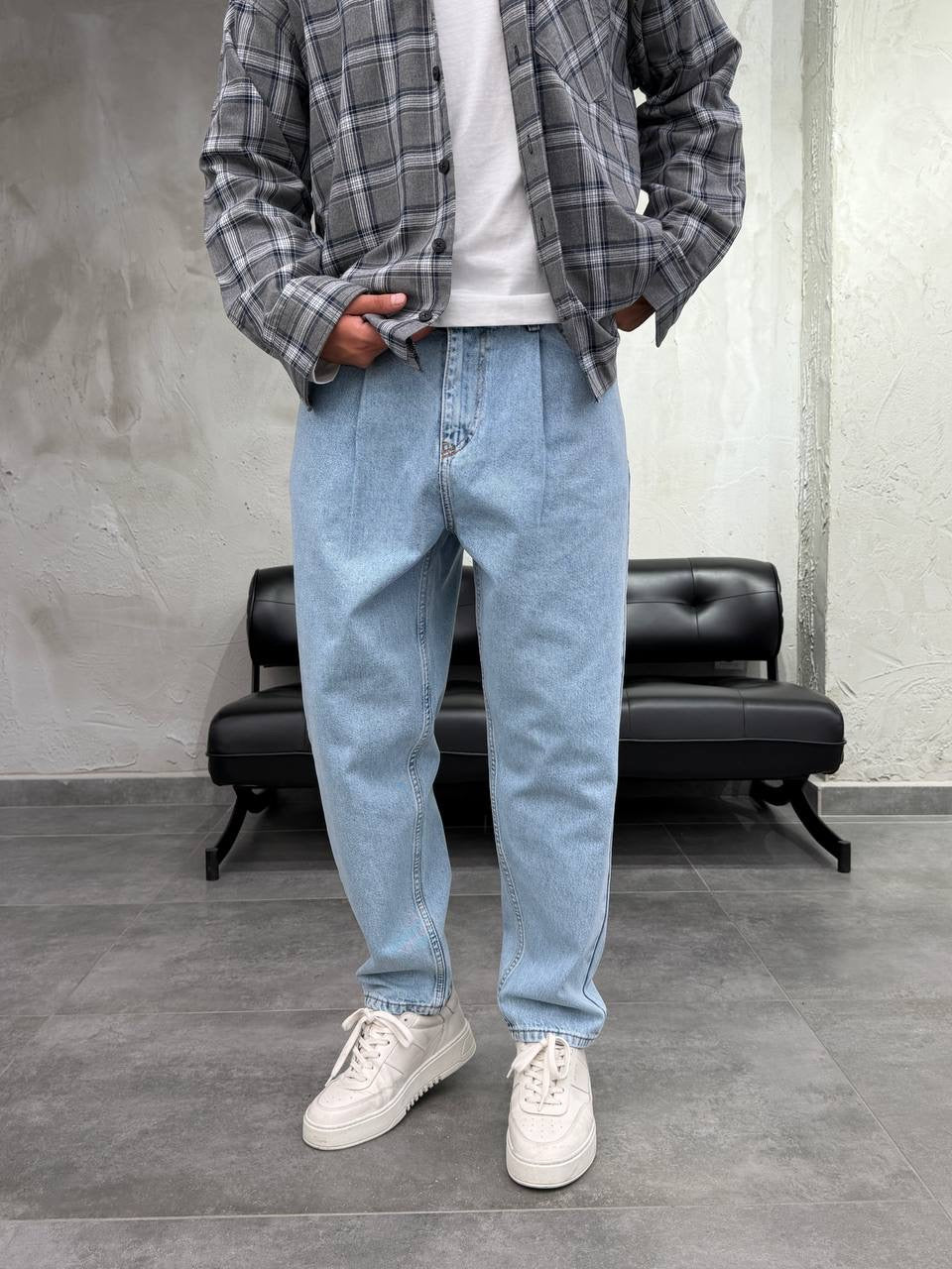 ice Blue Balloon Jean