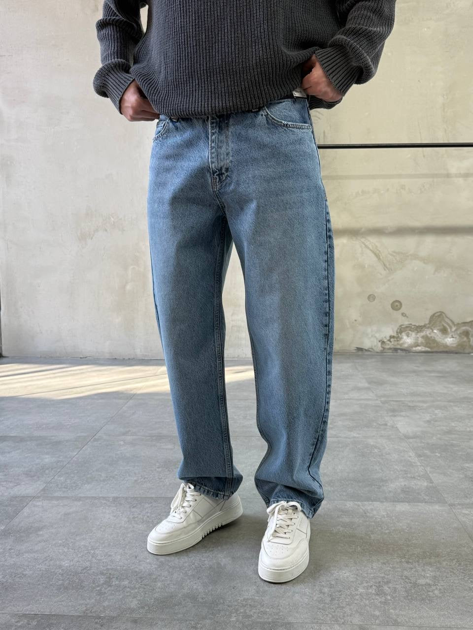 Blue Baggy Fit Jean