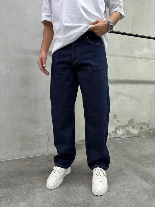 Dark Blue Baggy Fit Jean
