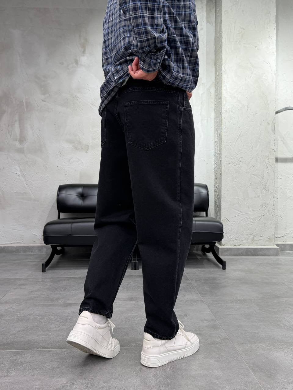 Washed Black Balloon Jean