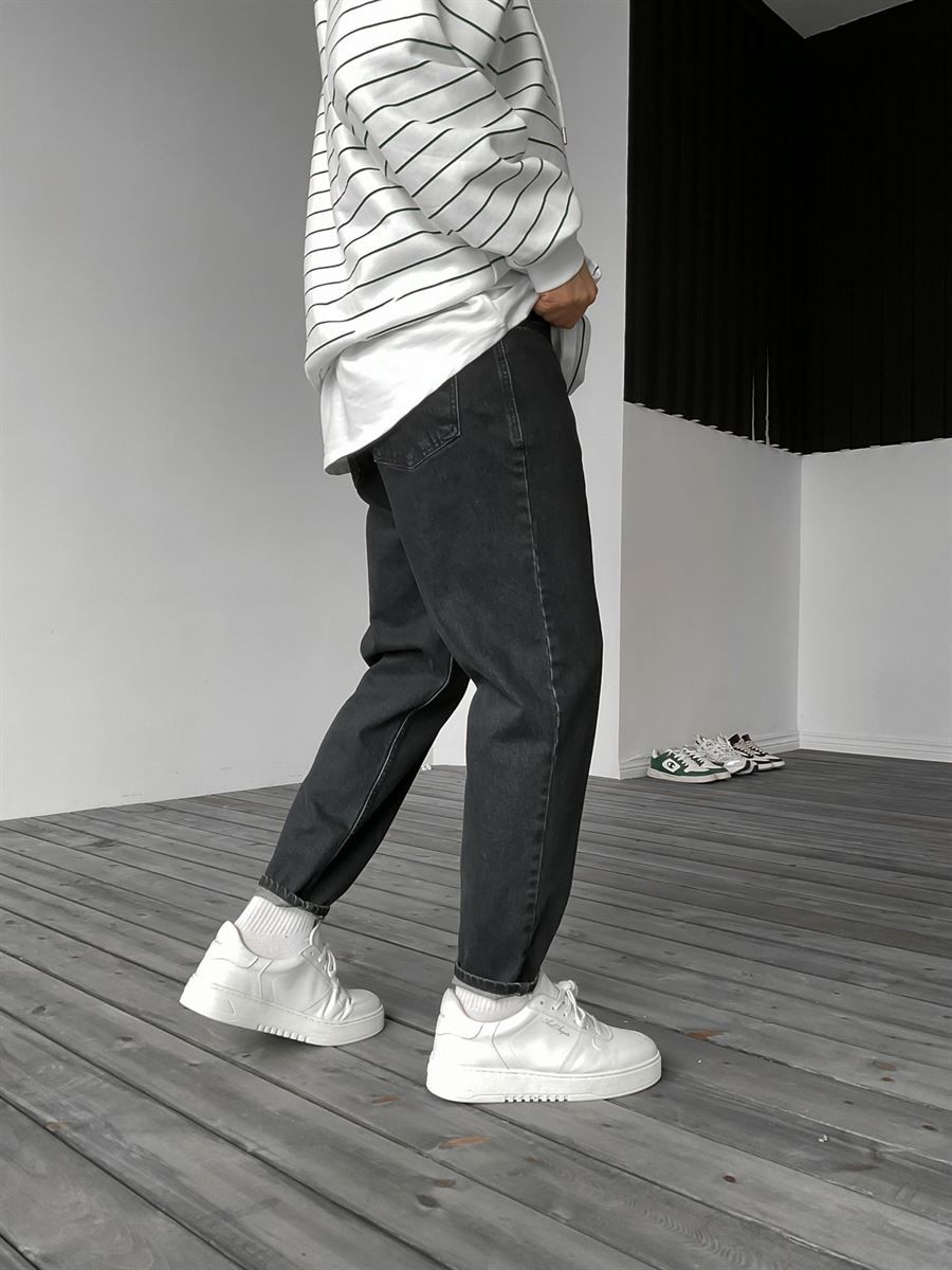 Washed Black Boyfriend Jean