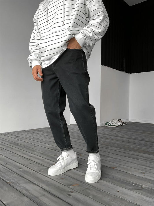 Washed Black Boyfriend Jean
