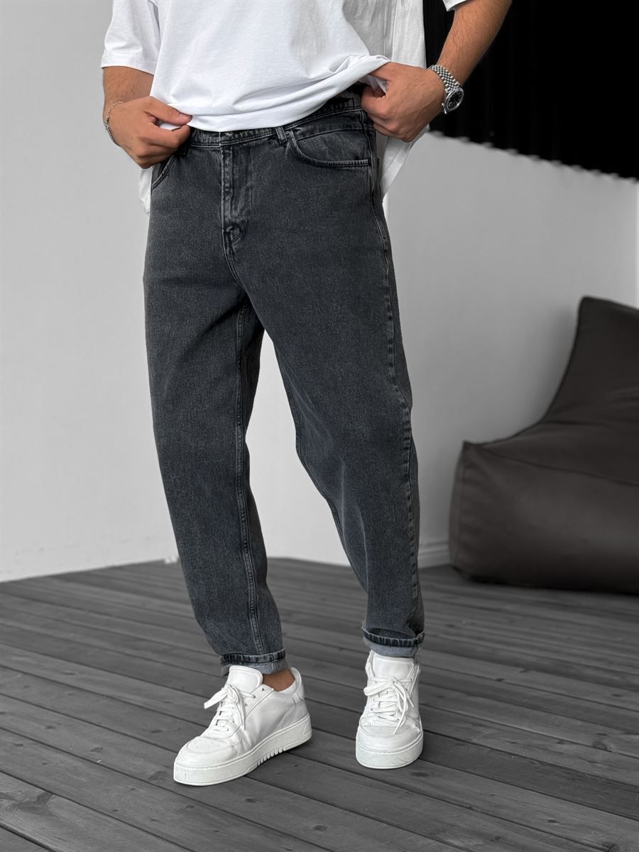 Dark Gray Boyfriend Jean