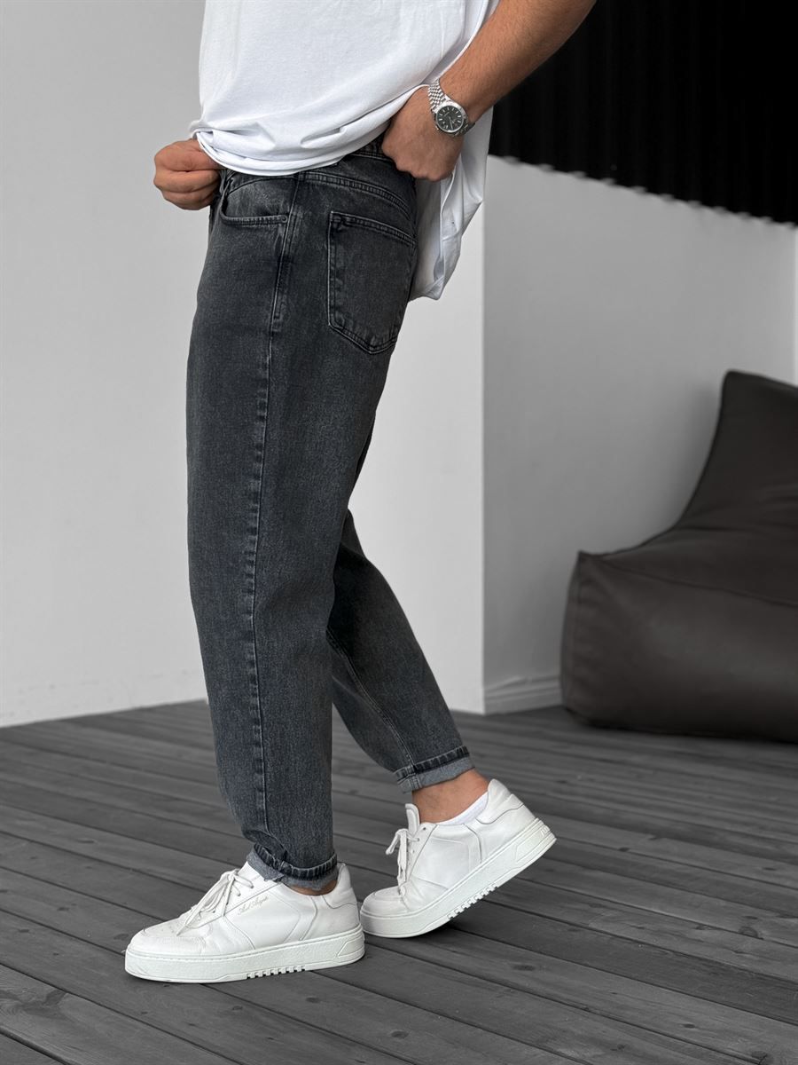 Dark Gray Boyfriend Jean