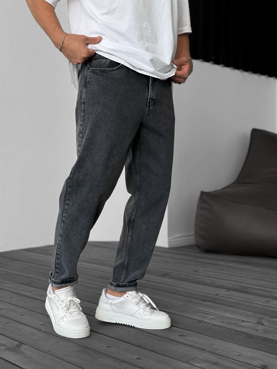 Dark Gray Boyfriend Jean