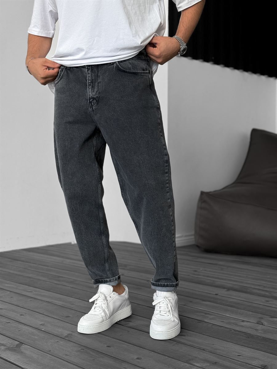 Dark Gray Boyfriend Jean
