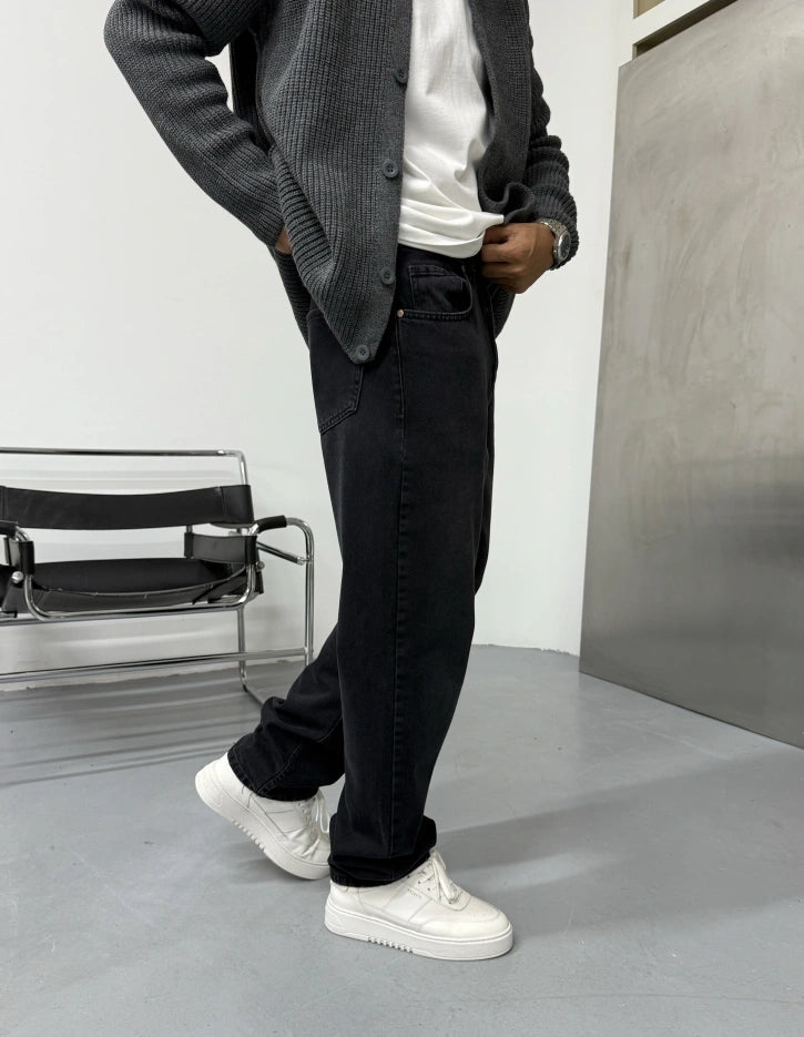 Black Loose Fit Baggy Jean