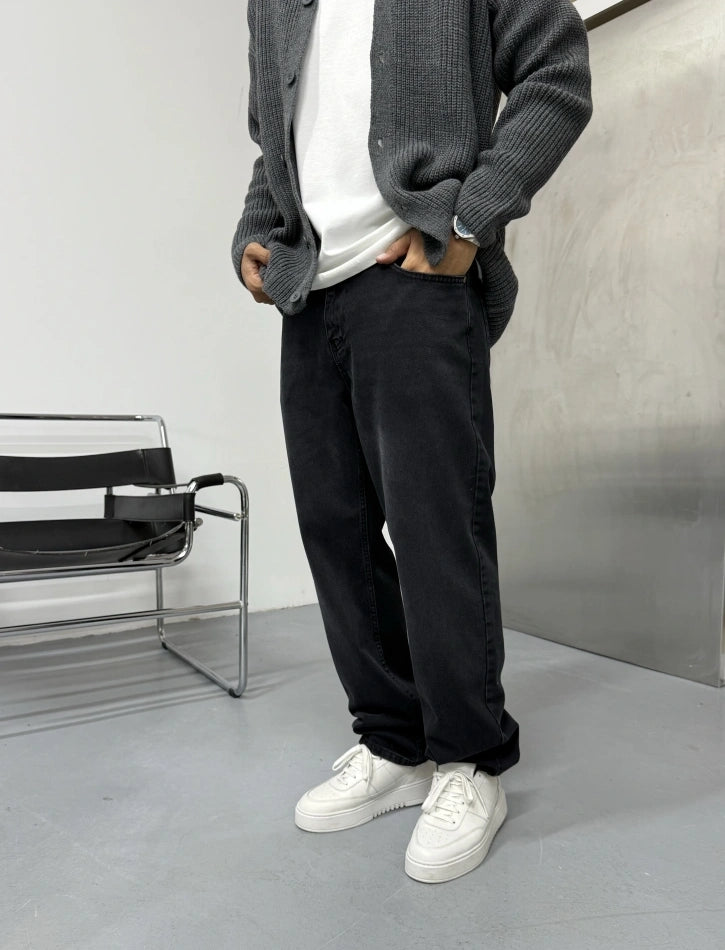 Black Loose Fit Baggy Jean