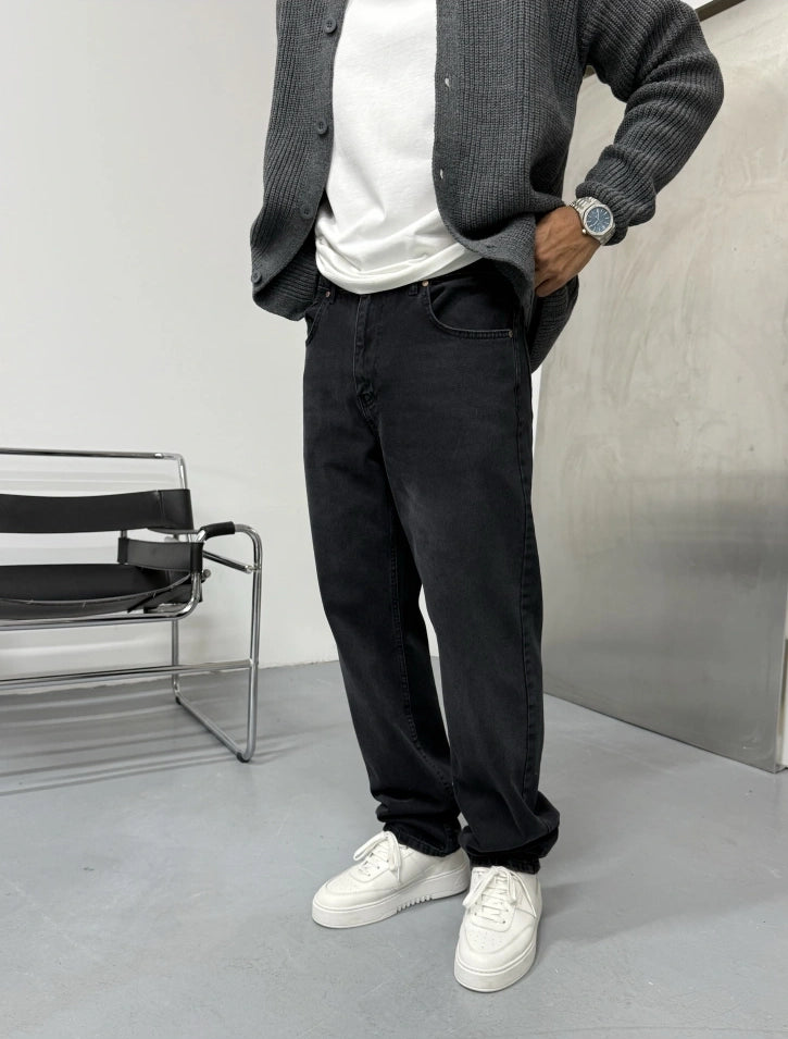 Black Loose Fit Baggy Jean