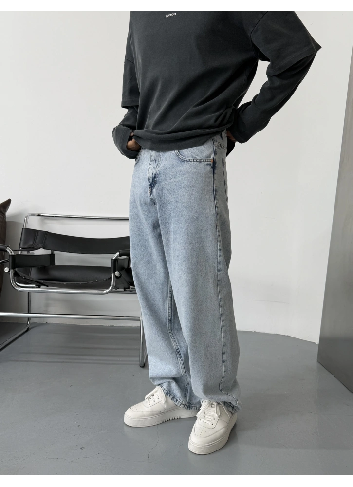 Wax Blue Baggy Jean