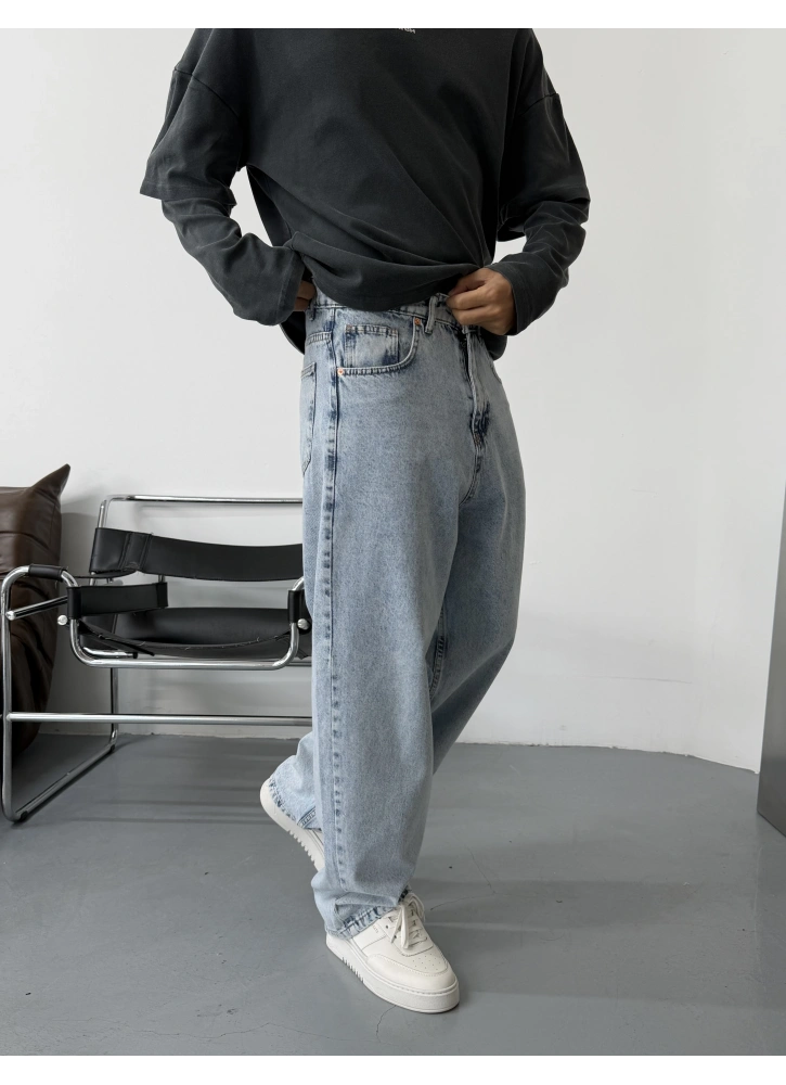 Wax Blue Baggy Jean