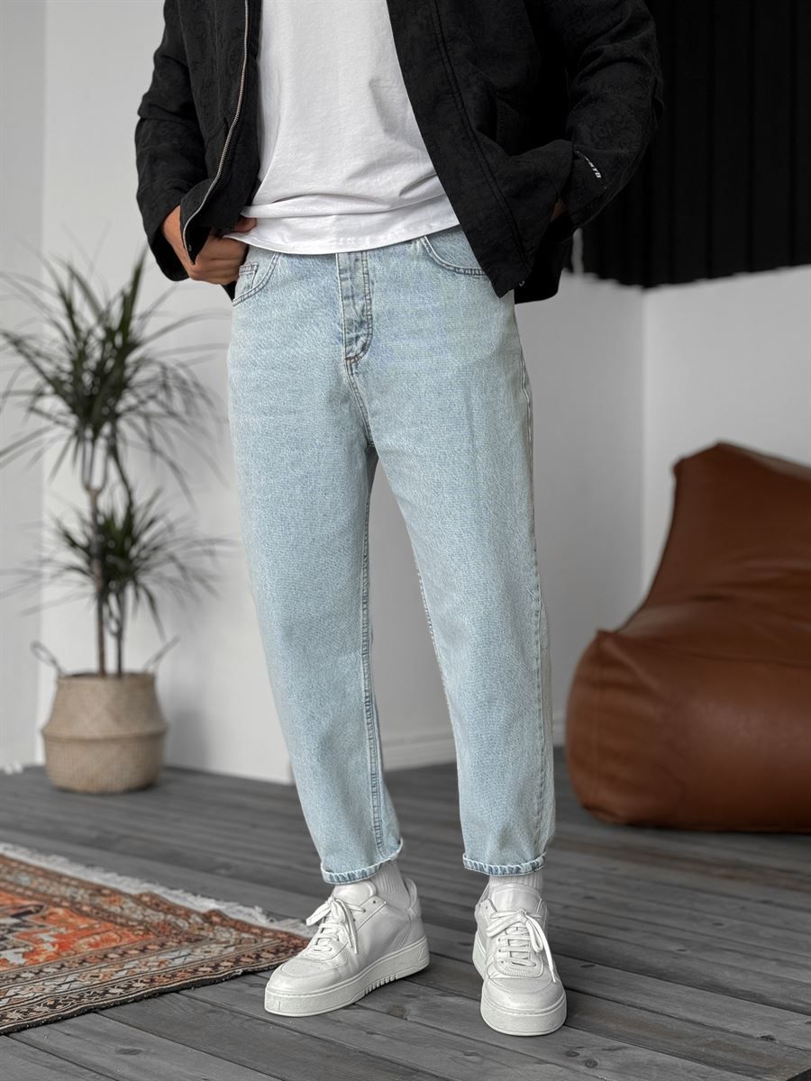 Blue Snow Boyfriend Jean