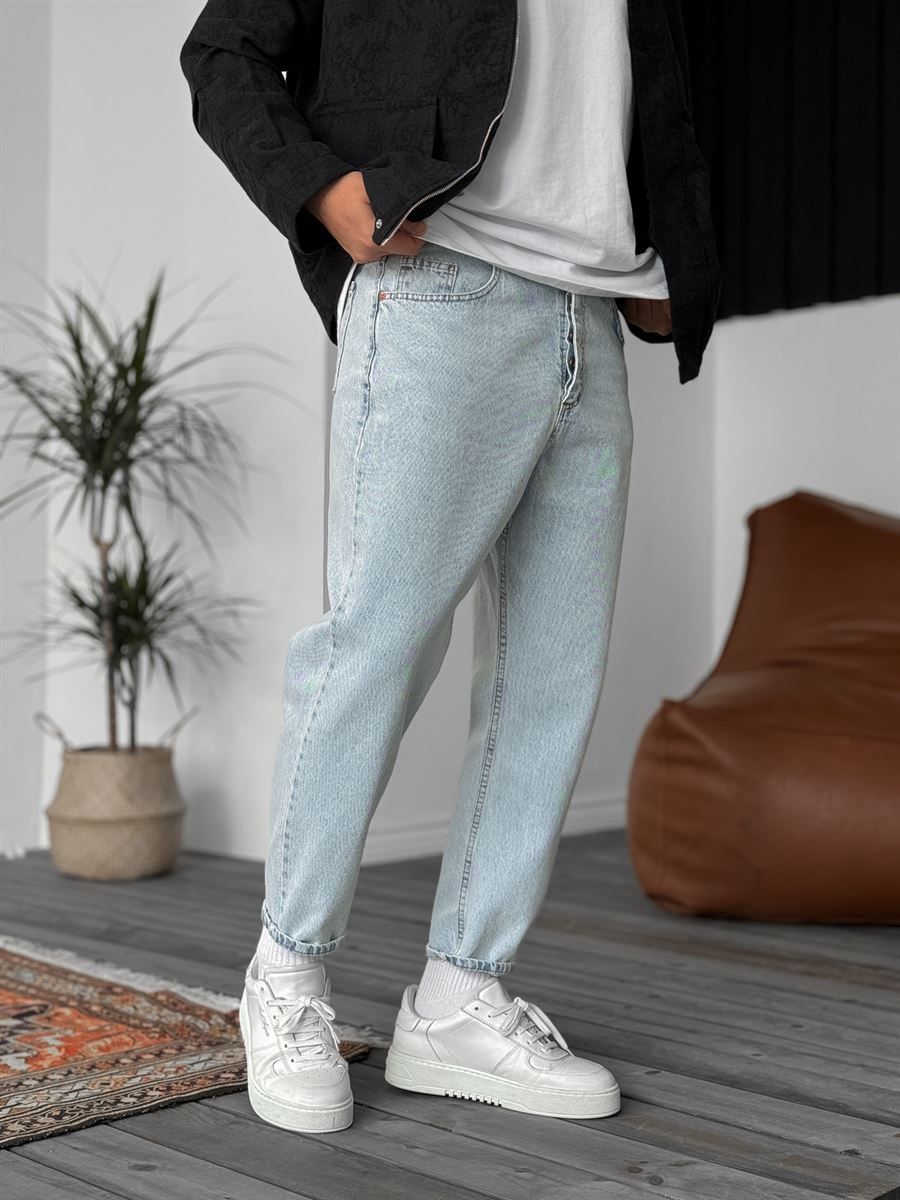 Blue Snow Boyfriend Jean