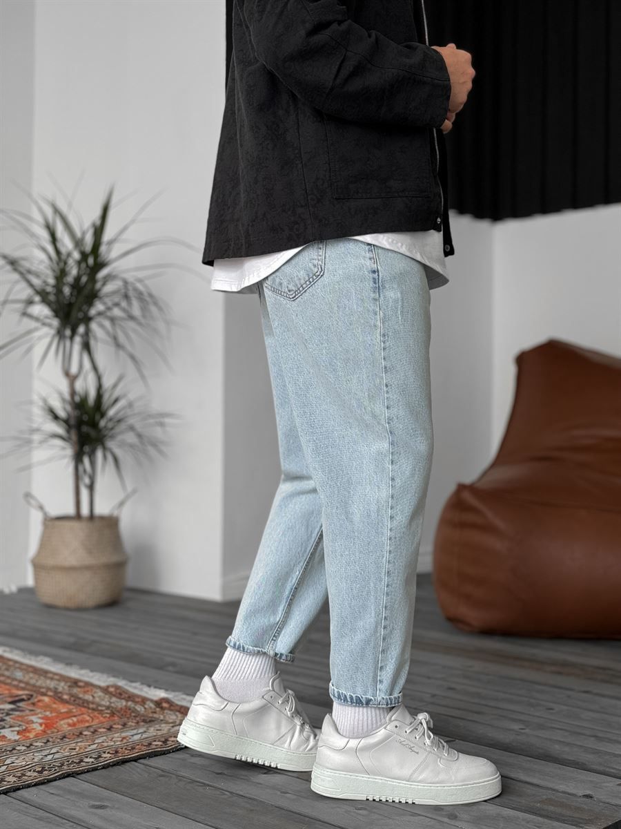 Blue Snow Boyfriend Jean