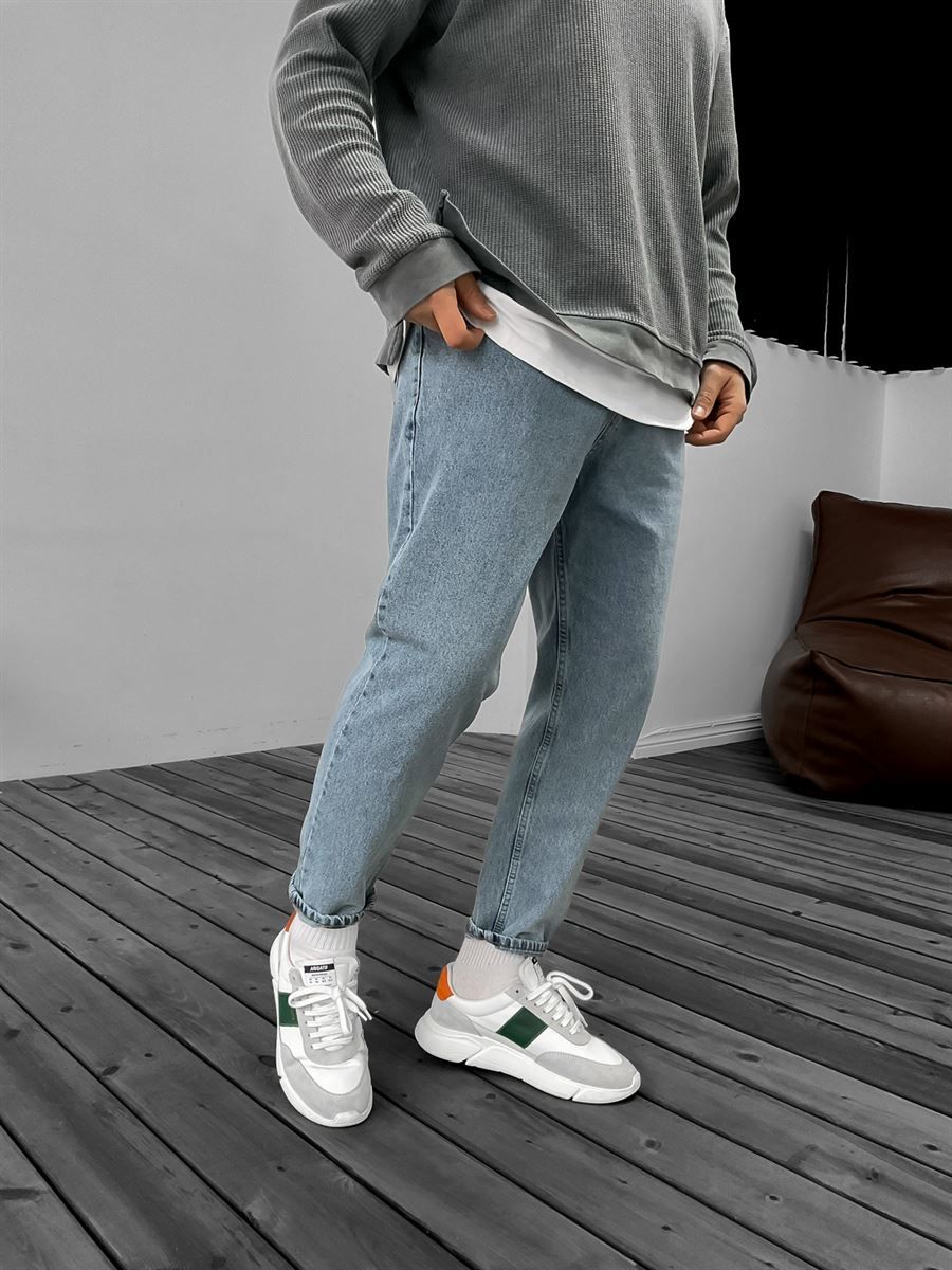 Washed Blue Boyfriend Jean