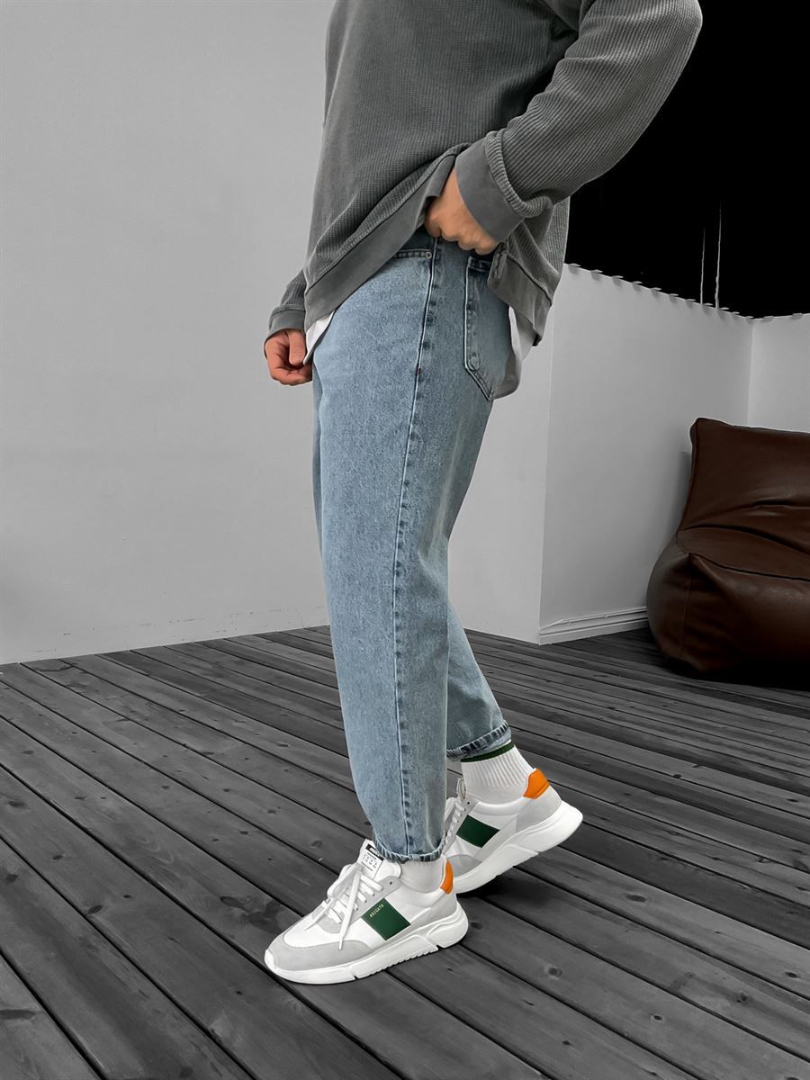 Washed Blue Boyfriend Jean