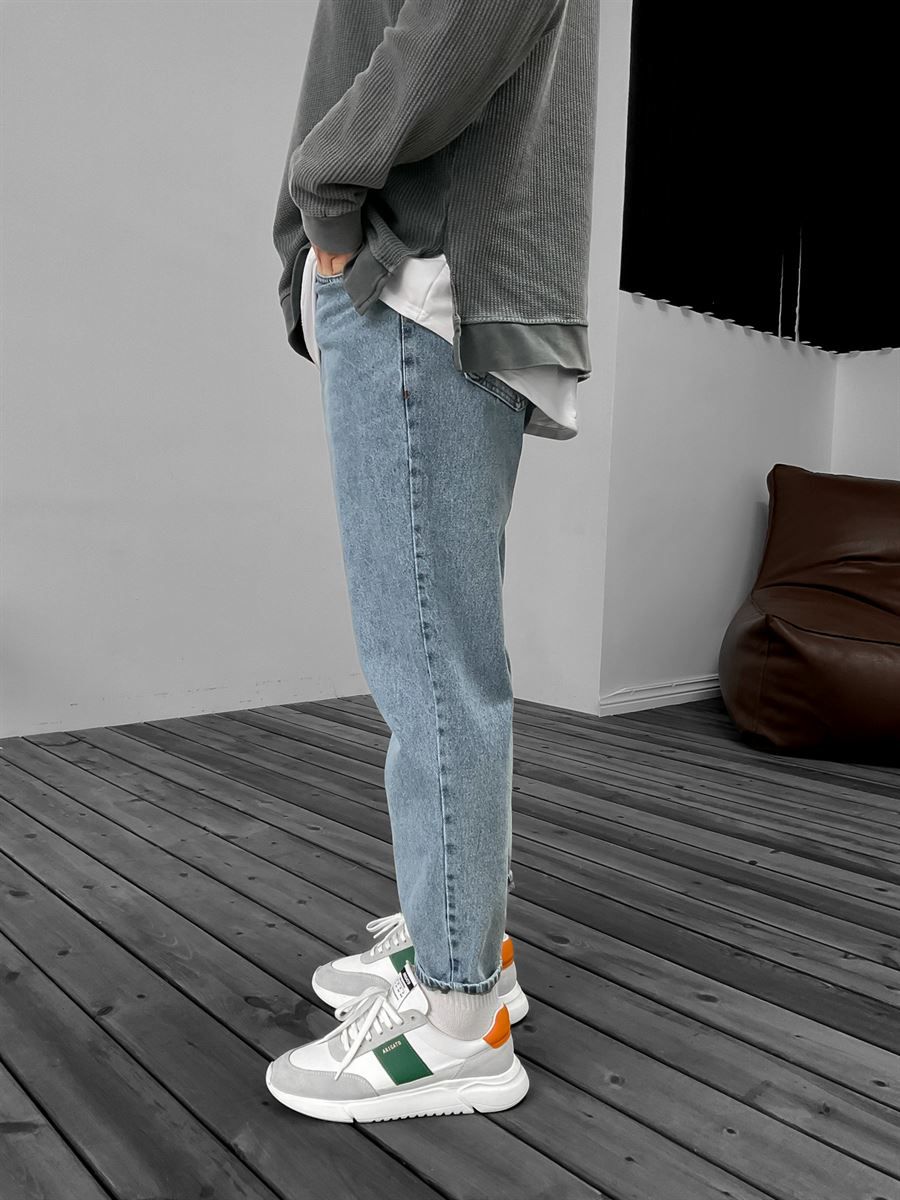 Washed Blue Boyfriend Jean