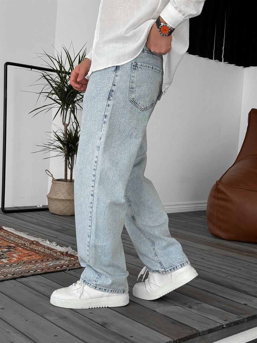 Blue Snow Baggy Jean