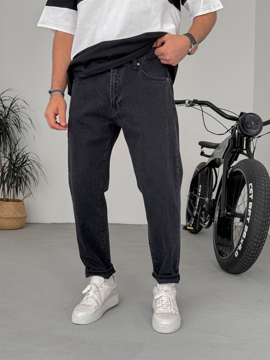 Washed Black Boyfriend Jean