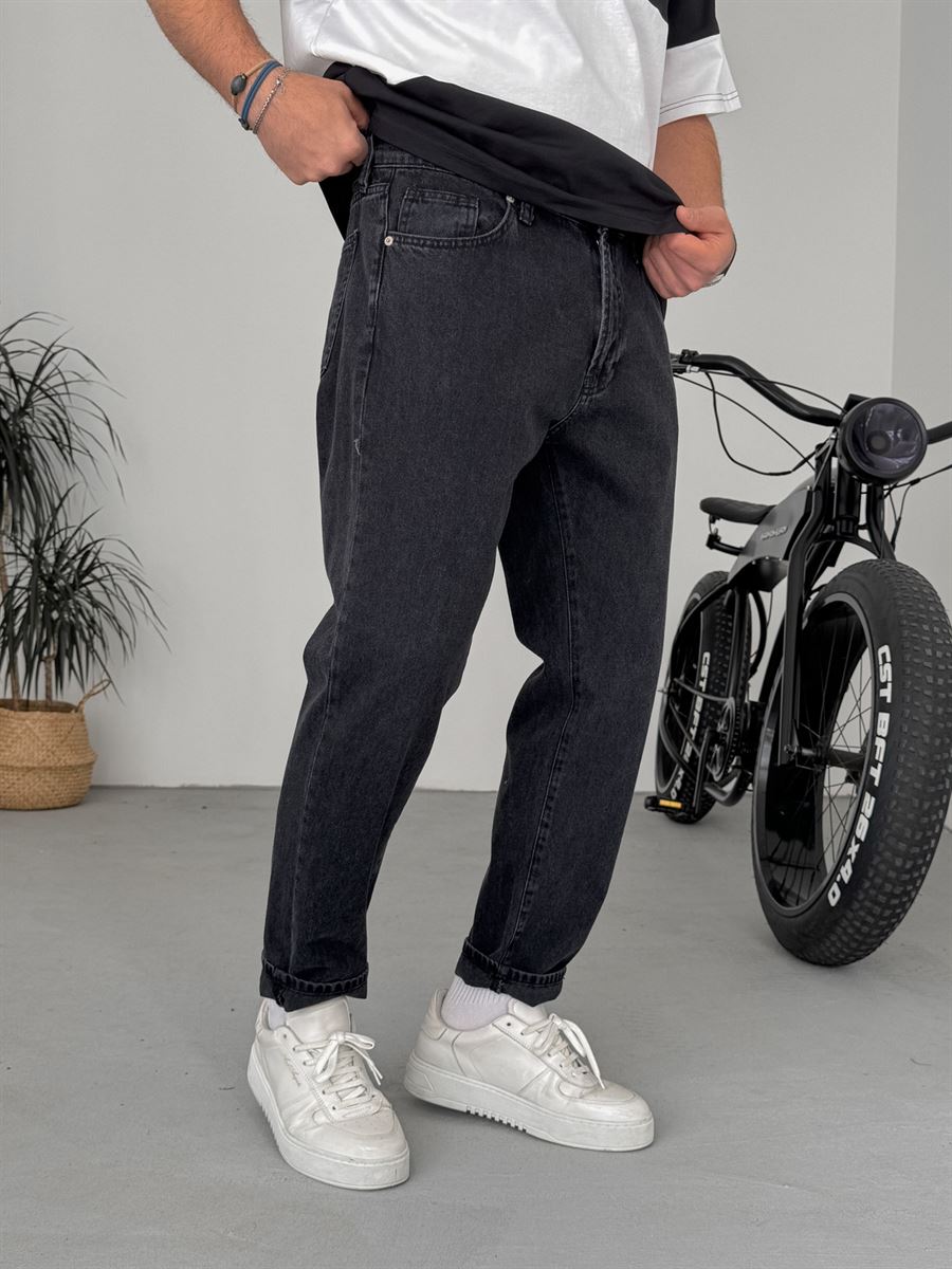 Washed Black Boyfriend Jean