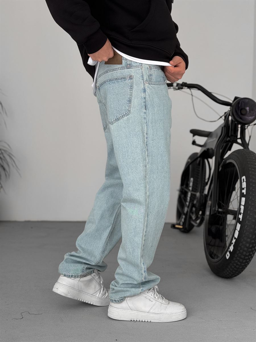 Blue Snow Baggy Jean