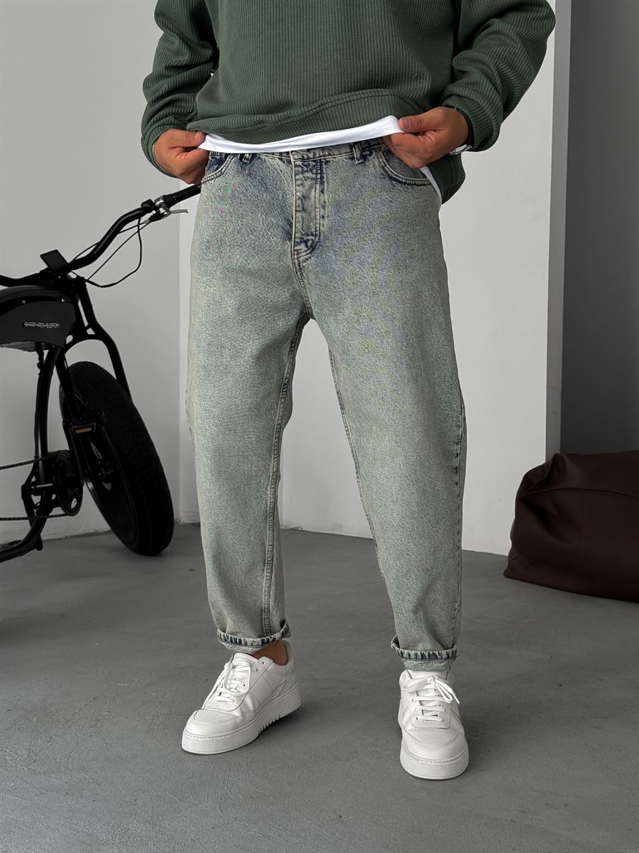 Acid Blue Boyfriend Jean