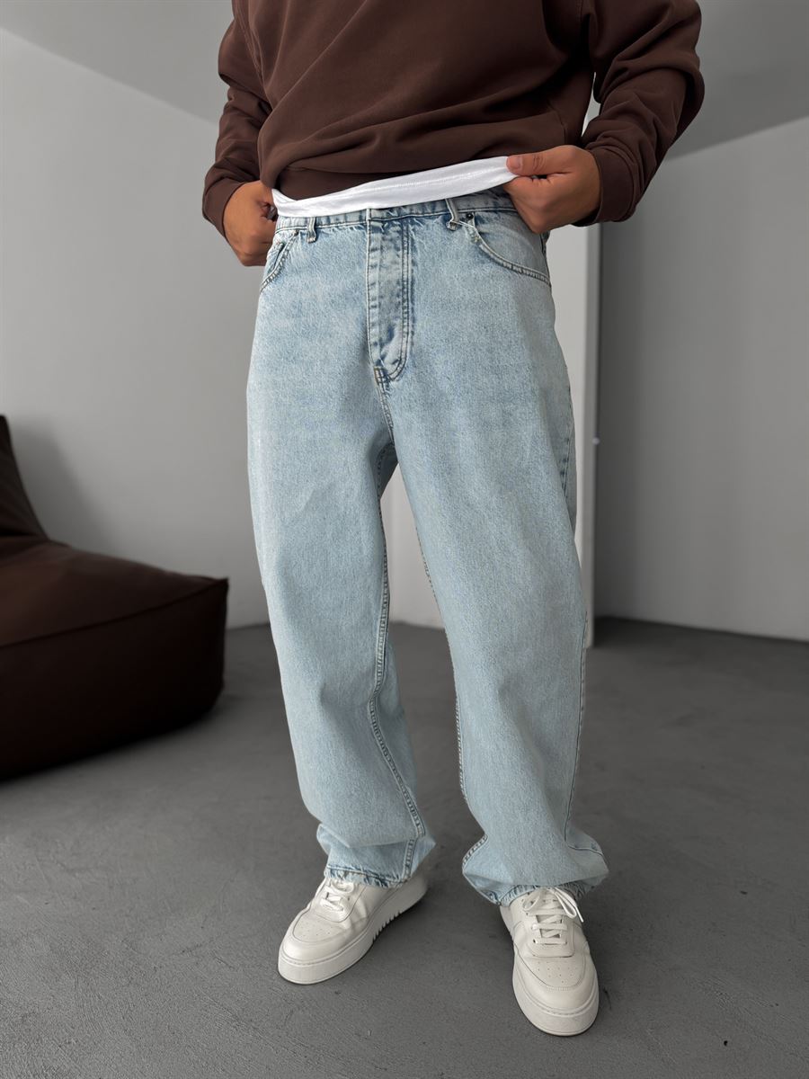 Blue Snow Baggy Jean