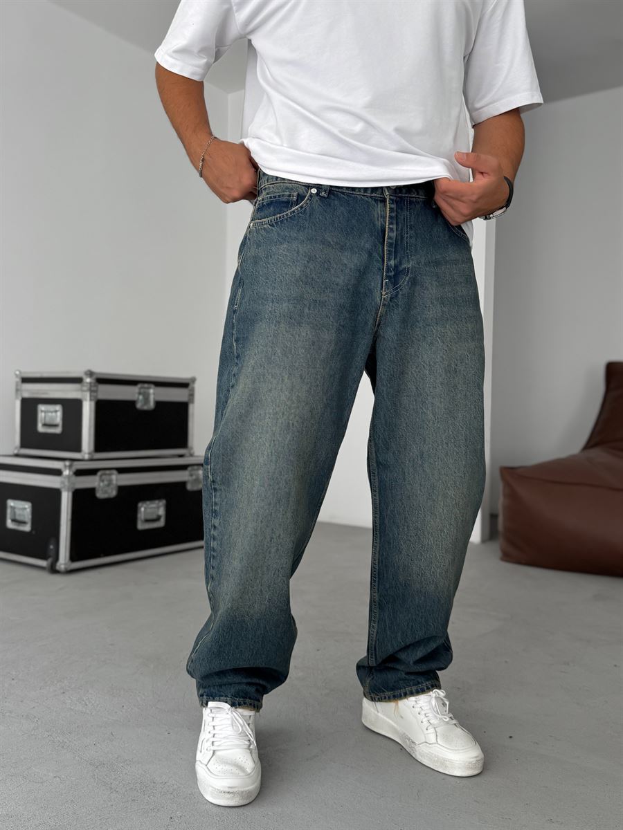 Dirty Blue Baggy Jean