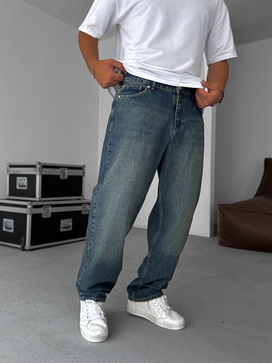Dirty Blue Baggy Jean