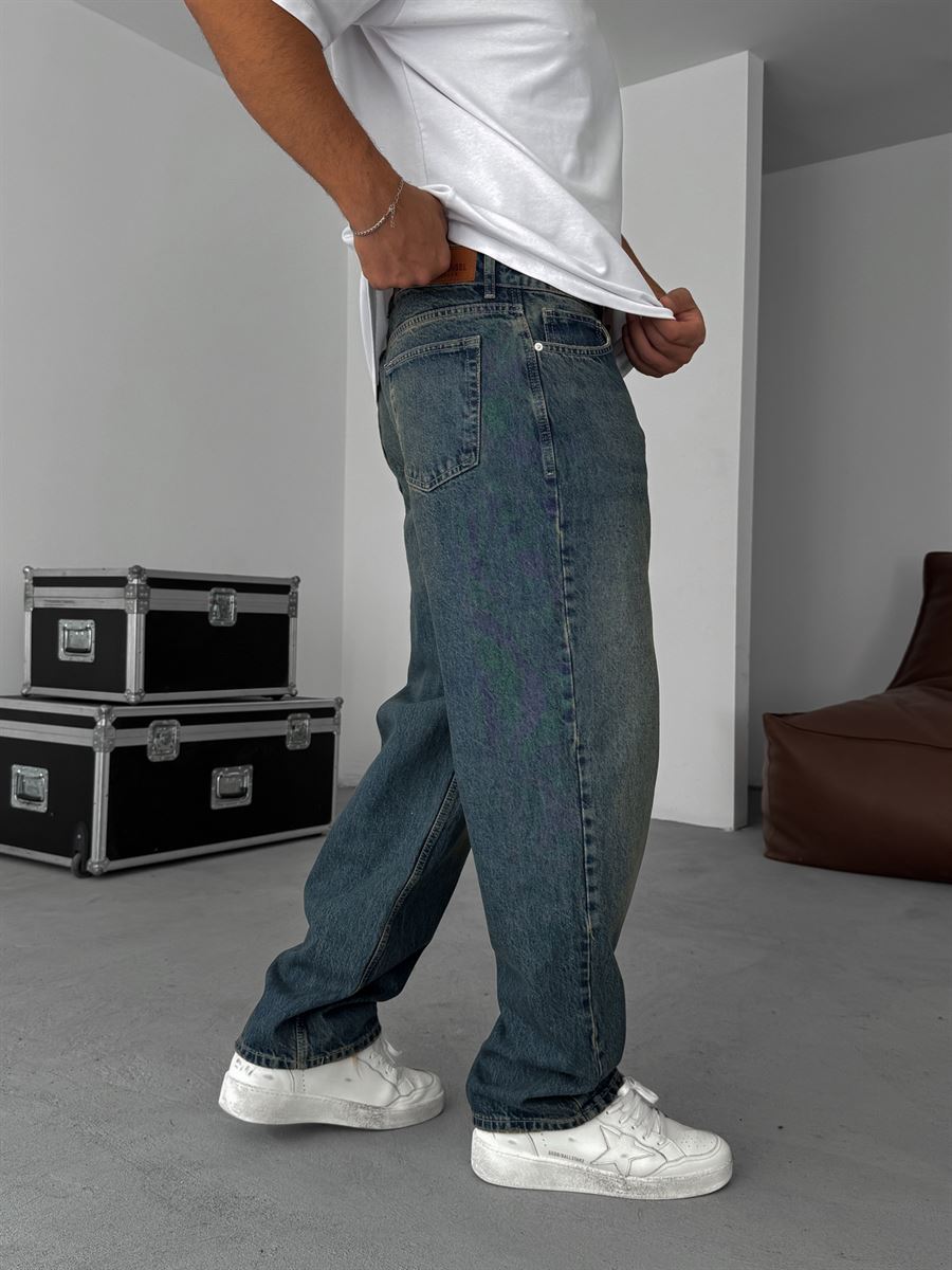 Dirty Blue Baggy Jean