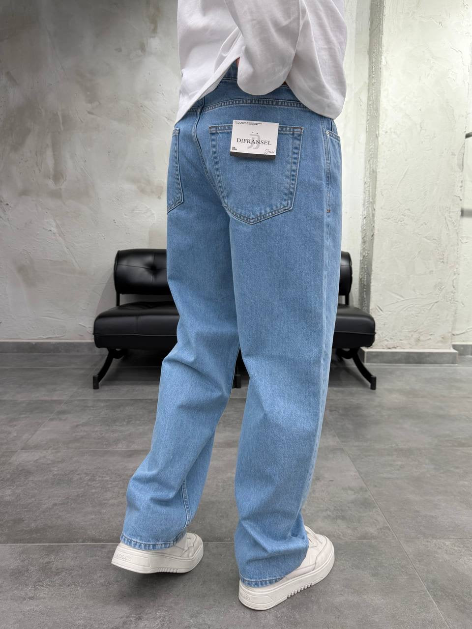 Light Blue Baggy Fit Jean