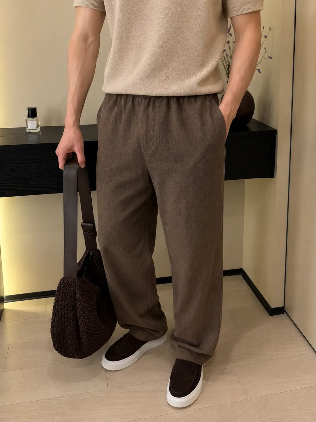 Linen Pant Brown