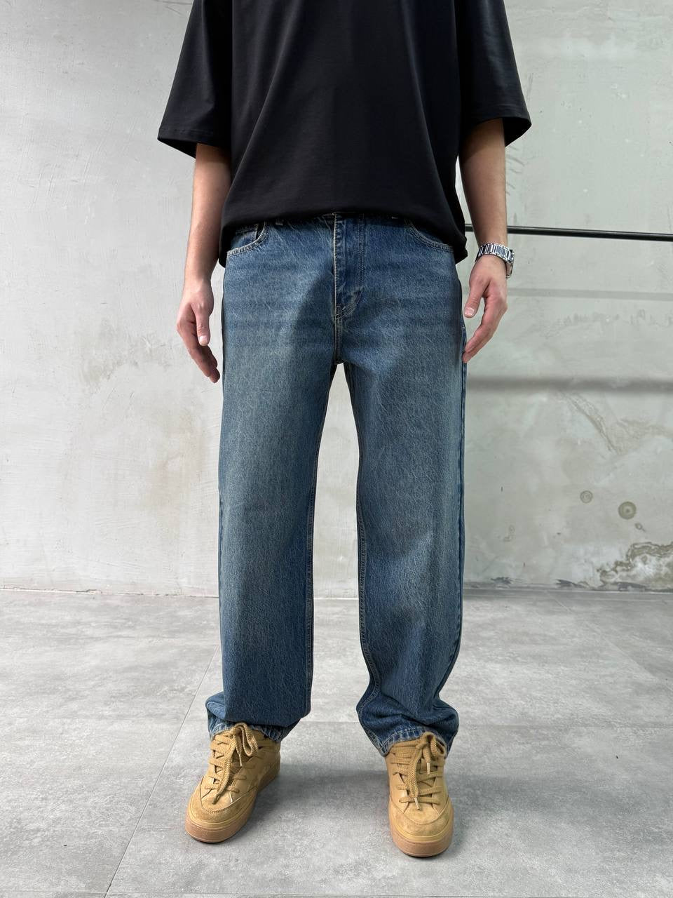 Dirty Blue Baggy Fit Jean