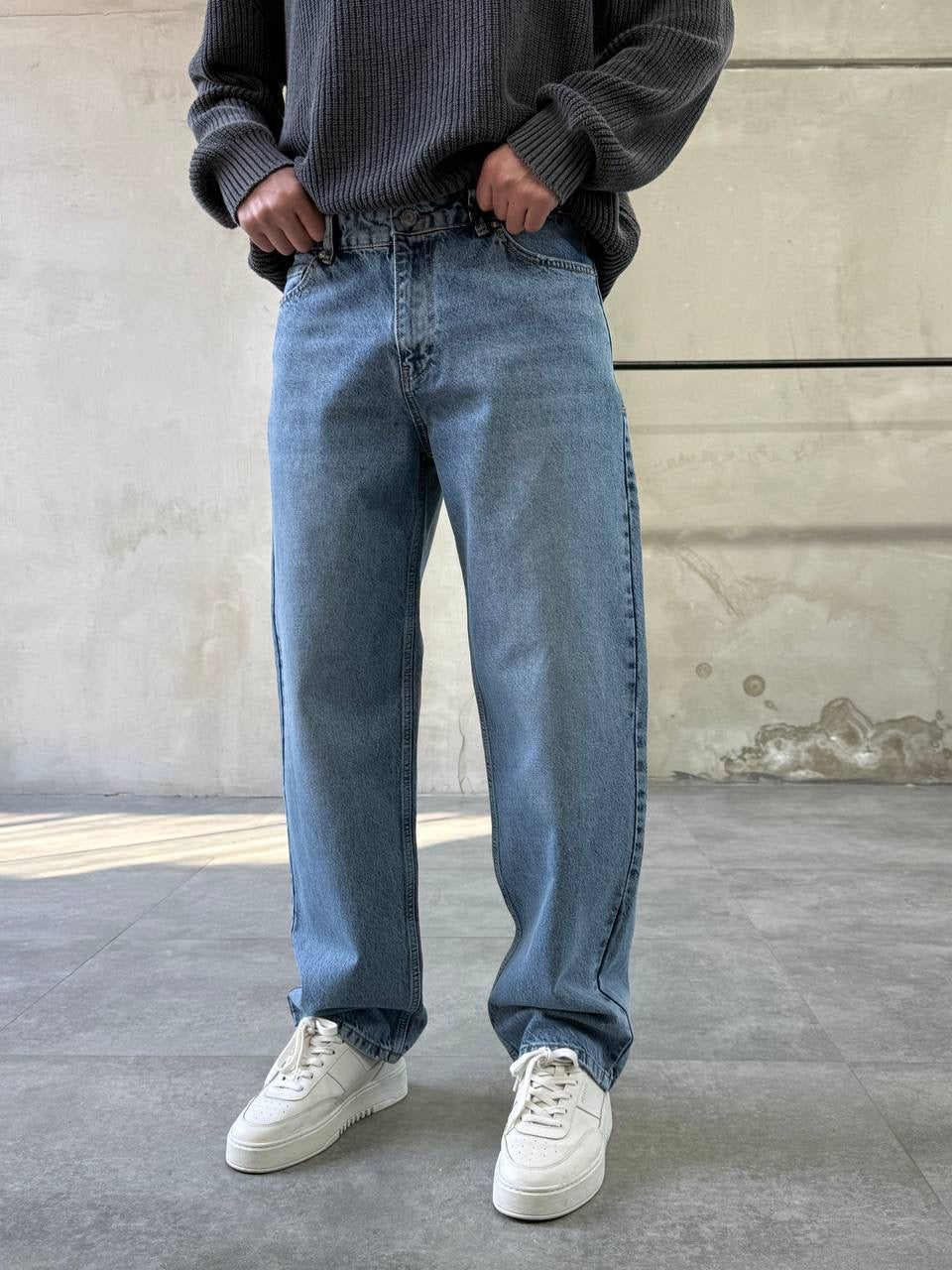 Blue Baggy Fit Jean