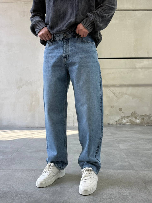 Blue Baggy Fit Jean