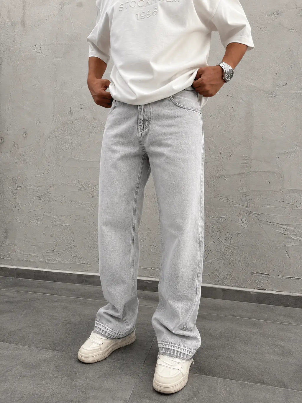 Flared Jean Light Gray