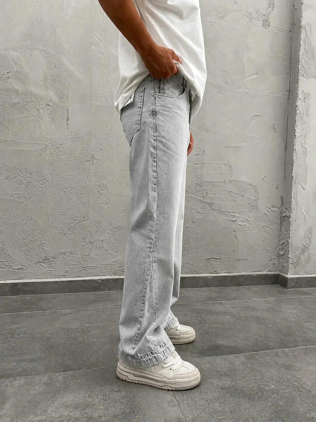 Flared Jean Light Gray