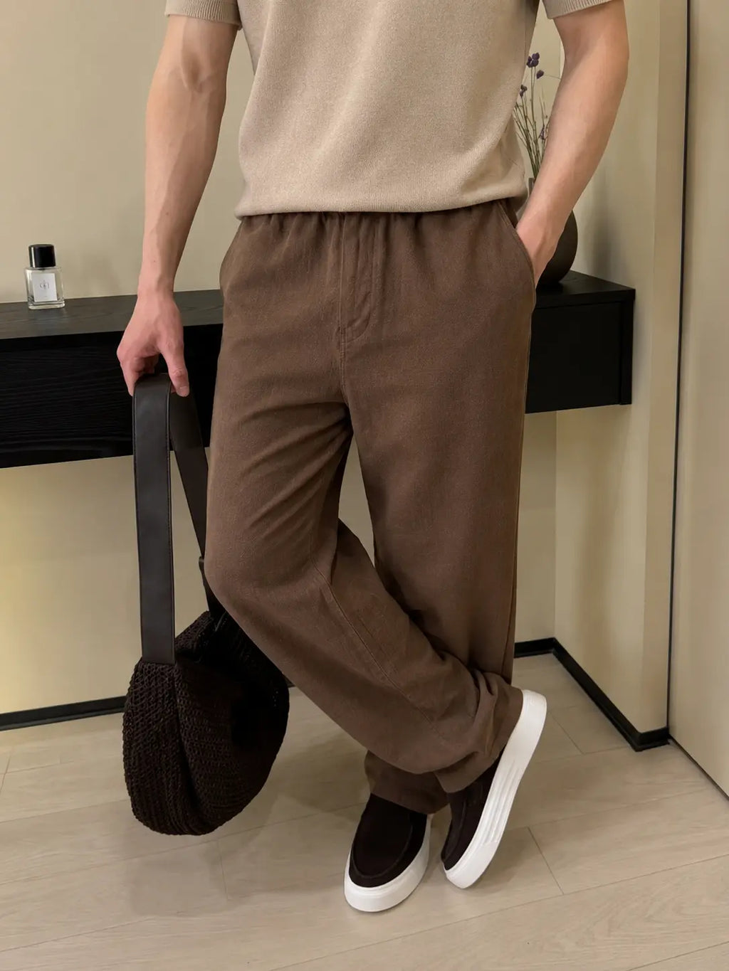 Linen Pant Brown