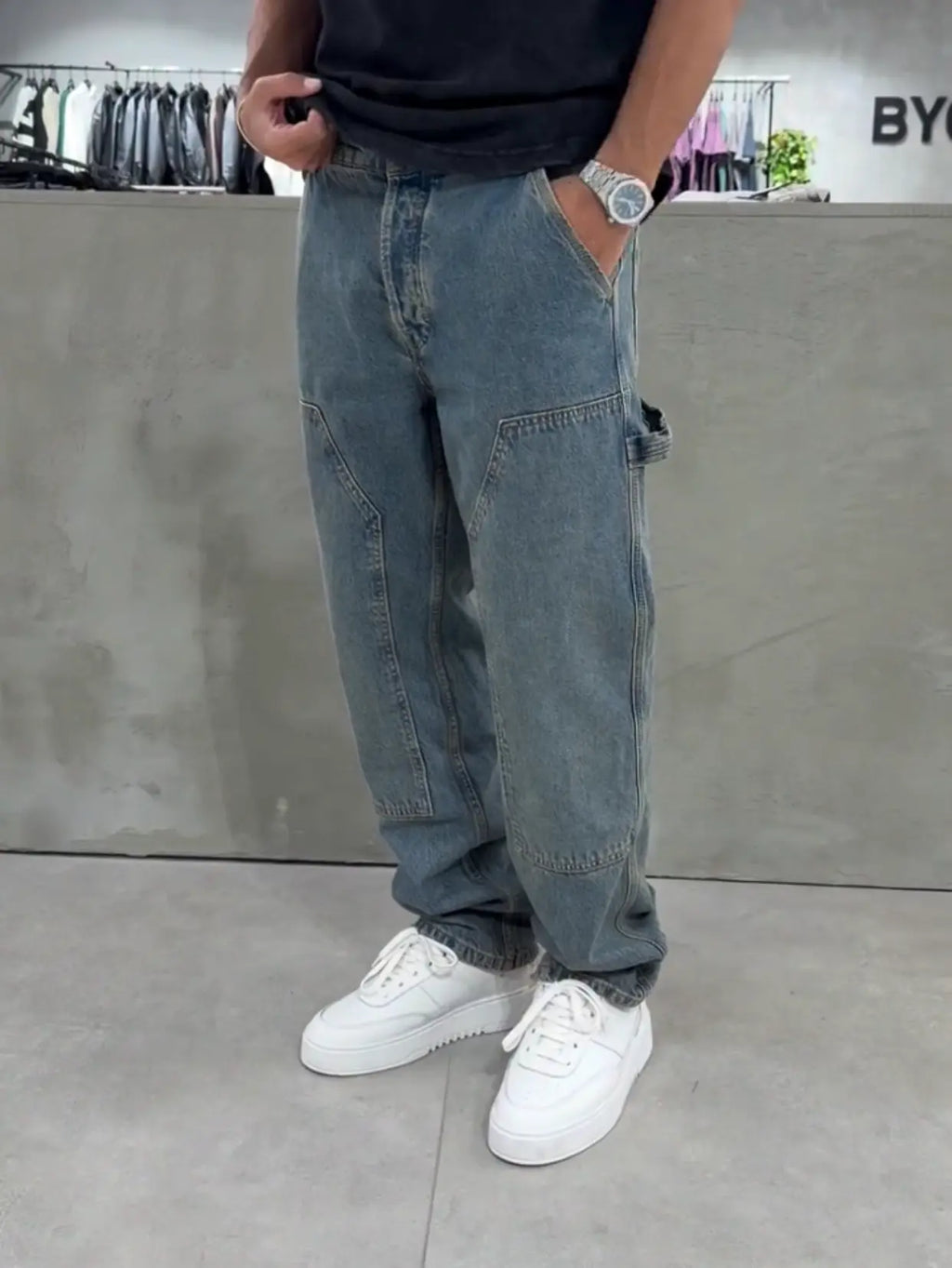 Panda Baggy Jean Acid Blue