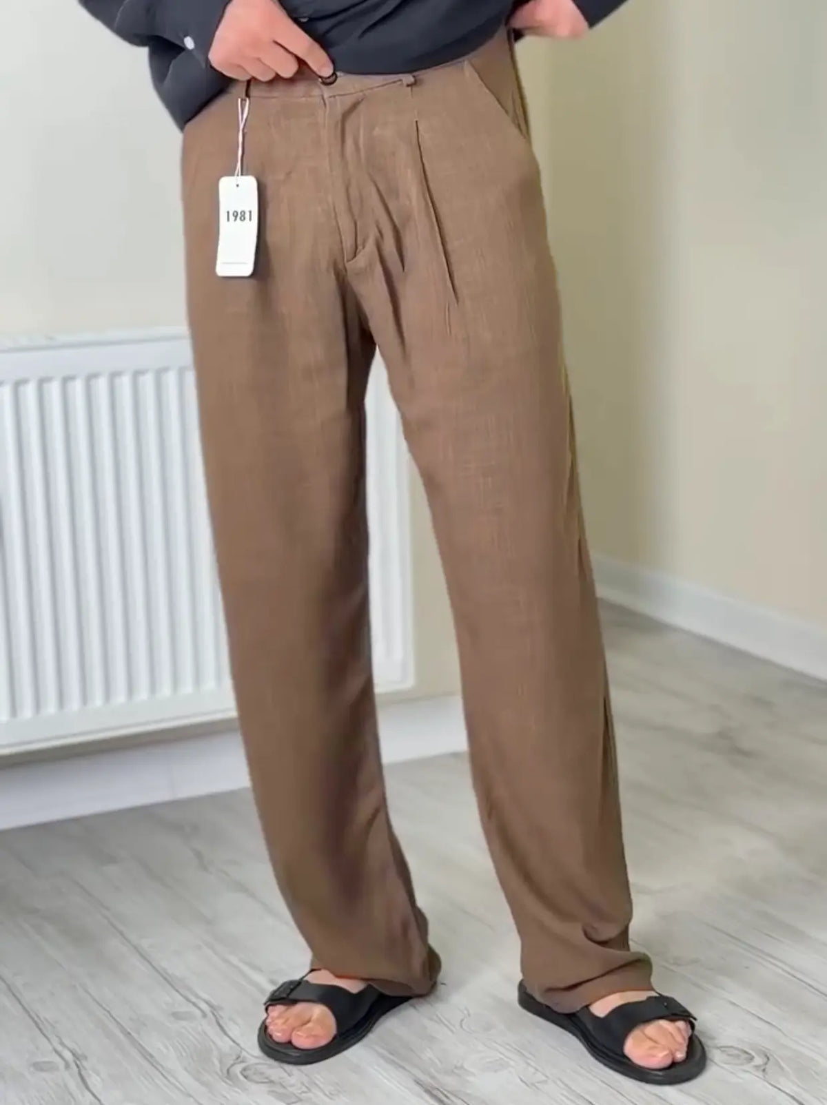 Linen Pant Brown